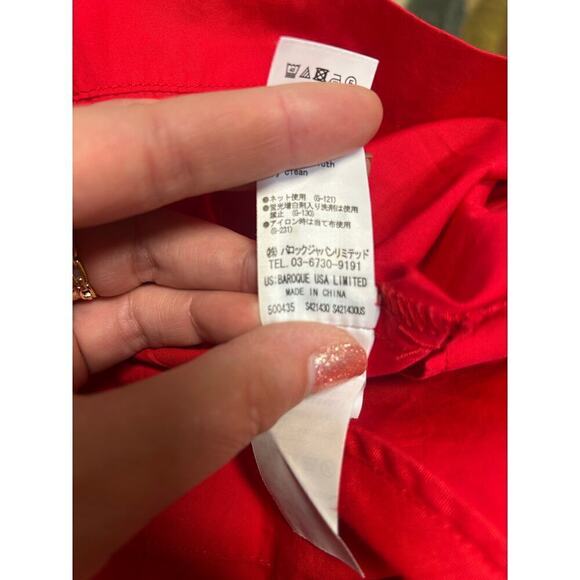 Azul by Moussy Red Typewriter A-Line Sleeveless Flowy Boho Dress - M - Picture 11 of 11